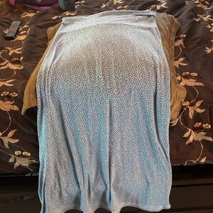 LuLaRoe A-Line Skirt in Blue and White